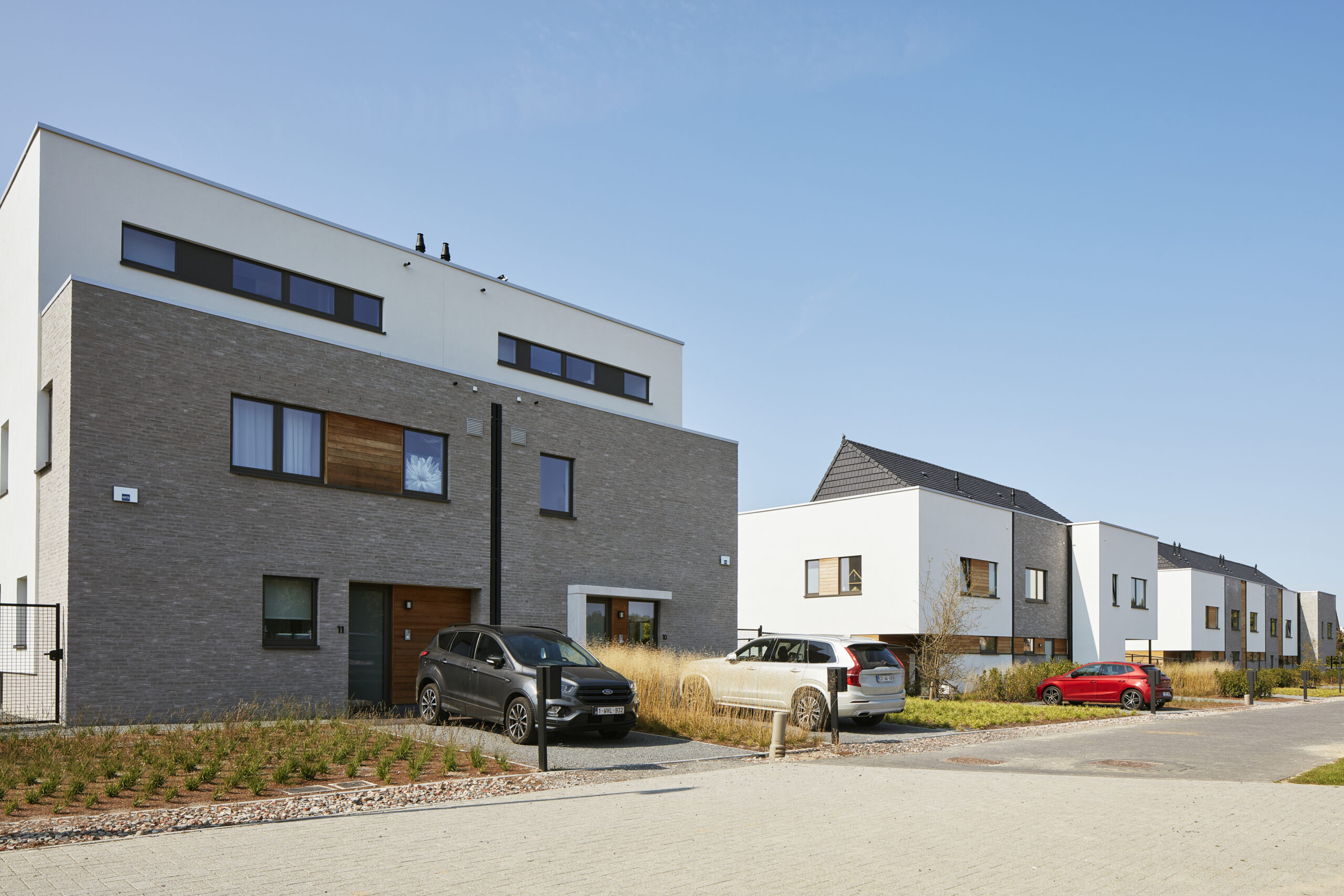 sterea woonwijk moderne rijwoningen